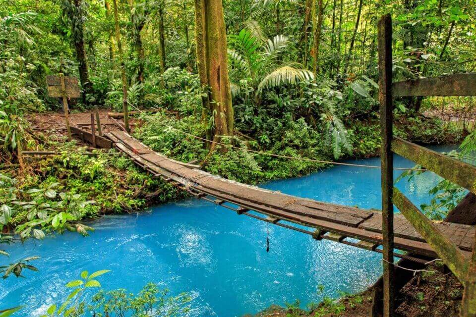 Guanacaste ⇆ La Fortuna with Rio Celeste Waterfall Hike